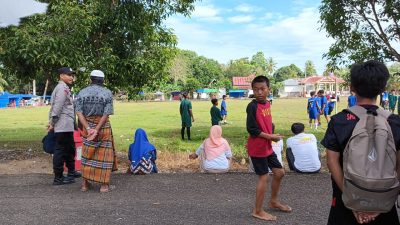 Polsek Awangpone Lakukan Pengamanan Pembukaan Lomba Olahraga HUT RI ke-80