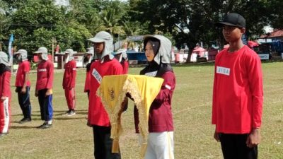 Jelang Hut RI ke-80, Personel Polsek Tellu Siattinge Aktif Melatih dan Bimbing Paskibra Tingkat Kecamatan 