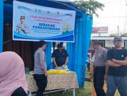 Salurkan 2 Ton Beras Bulog, Polsek Tonra Dukung Penuh Gerakan Panggan Murah 