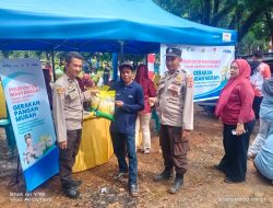 Dukung Gerakan Pangan Murah, Polsek Libureng Gelar Pasar Murah di Kompleks PG. Camming