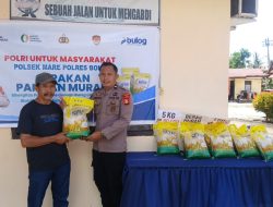 Harga Terjangkau dan Berkualitas, Polsek Mare Gelar Pasar Beras Murah