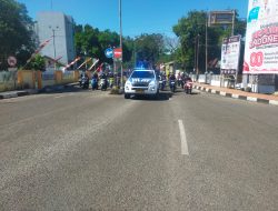 Jaga Kamseltibcar Lantas, Satlantas Polres Bone Kawal Aksi Demo