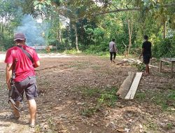 Kanit Reskrim Pimpin Pembongkaran Arena yang Diduga Akan Dijadikan Arena Judi Sabung Ayam