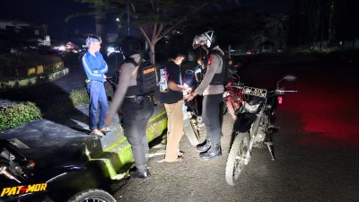 Wujudkan Bone yang aman dan Kondusif, Tim Patroli Presisi Tingkatkan Patroli Blue Ligth