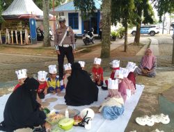 Unit Kamsel Satlantas Polres Bone Edukasi Siswa TK