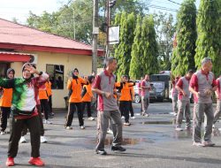 Polwan Polres Bone Gelar Olahraga Bersama dalam Rangka Hari Jadi ke-77 Polwan RI