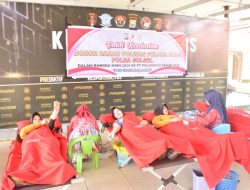 Polwan Polres Bone Gelar Bakti Kesehatan Donor Darah Sambut Hari Jadi ke-77 Polwan RI