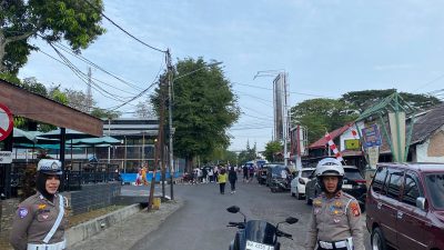 Satlantas Polres Bone Rutin Gelar Pam Jalur Car Free Day