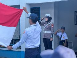Irup di SMPN 4 Watampone, Polwan Satlantas Polres Bone Ajak Pelajar Tertib Lalin