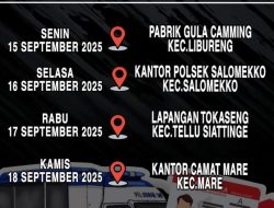 Satlantas Polres Bone Rilis Jadwal Layanan SIM Keliling Tanggal 15-19 September 2025
