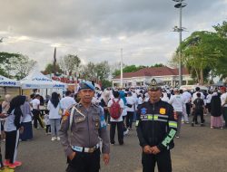 Polri Hadir di Tengah Masyarakat, Jalan Sehat dan Pasar Murah Berlangsung Kondusif