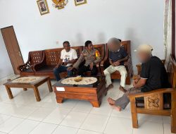 Gara-Gara Aliran Air di Sawah, Dua Warga Berselisih. Bhabinkamtibmas Selesaikan Melealui Problem Solving