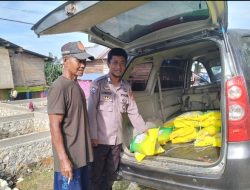 Polsek Sibulue Polres Bone Distribusi Beras SPHP di Desa Pattiro Sompe, 500 Kg Habis dalam 2 Jam