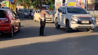 Antisipasi Kemacetan di Sore Hari, Satlantas Polres Bone Gelar Commander Wish Sore