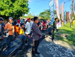 Jaga Sportivitas dan Ketertiban, Personel Polsek Mare Lakukan Pengamanan Turnamen Sepak Bola