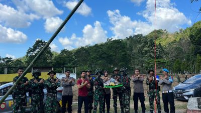 Bentuk Sinergitas, Polsek Lamuru Beri Kejutan HUT TNI ke-80 Saat Latihan Operasi
