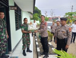 Sinergi untuk Negeri, Kapolsek dan Camat Palakka Beri Ucapan HUT TNI ke-80 ke Koramil Palakka