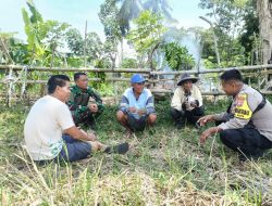Kompak Bersama Tiga Pilar, Bhabinkamtibmas Waetuwo Wujudkan Penyelesaian Tanah Tanpa Konflik