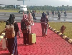 Polsek Awangpone Pengamanan dan Pemantauan Keberangkatan Pesawat ATR FLY JAYA di Bandara Arung Palakka Bone