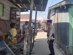 Mempererat Tali Silaturahmi, Satpolairud Polres Bone Lakukan DDS di Wilayah Pesisir Kelurahan Bajoe   
