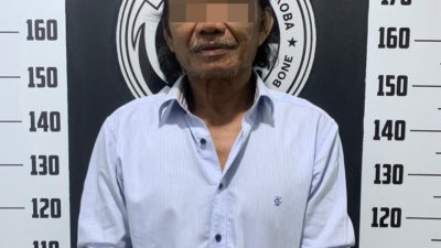 Satresnarkoba Polres Bone Amankan Seorang Pria Lansia Diduga Pengguna Narkotika