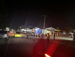 Beri Rasa Aman di Malam Hari, Satlantas Polres Bone Gelar Blue Light Patrol