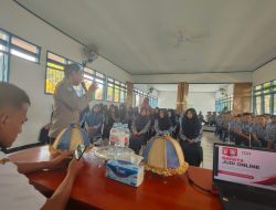 Hadir di SMP Negeri 2 Tellu Siattinge, Aipda Ali Irham Berikan Penyuluhan Hukum