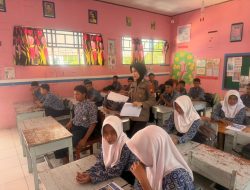 Polsek Awangpone Sosialisasi Penerimaan SMA Kemala Taruna Bhayangkara di Smp Negeri 3 Awangpone