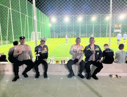 Polsek Tanete Riattang Siaga Amankan Turnamen Bola Malam Abadi Cup I Berlangsung Kondusif