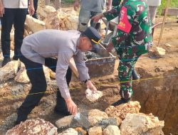 Bersama Unsur Tripika, Kapolsek Palakka Hadiri Peletakan Batu Pertama Pembangunan Koperasi Merah Putih di Desa Melle 
