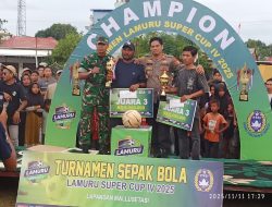 Kapolsek Tellu Siattinge Hadiri Penutupan Turnamen Sepak Bola di Desa Lamuru