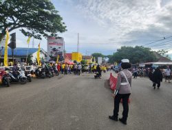 Berikan Rasa Aman, Satlantas Polres Bone Lakukan Pengamanan Jalan Sehat