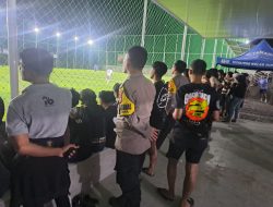 Abadi Mini Soccer Cup I Resmi Berakhir, Polsek Tanete Riattang Pastikan Situasi Kondusif Hingga Penutupan