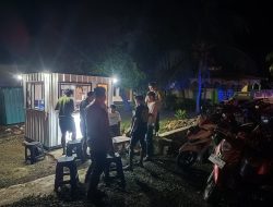 Pastikan Kamtibmas Tetap Kondusif, Personel Polsek Palakka Intensifkan Patroli Malam