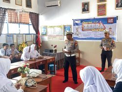 Ops Zebra, Satlantas Polres Bone Sambangi SMPN 4 Watampone Beri Edukasi Tertib Lalu Lintas