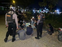 Melalui Patroli Malam Rutin, Upaya Personel Samapta Polres Bone Cegah Gangguan Kamtibmas