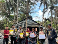 Personel Polsek Lamuru Salurkan Tali Asih untuk Korban Kebakaran di Desa Mamminasae