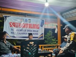 Sambangi Sat Kamling di Desa Binaan, Bhabinkamtibmas Polsek Palkka Sampaikan Himbauan Kamtibmas