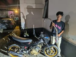Patroli Malam Polsek Dua Boccoe, Amankan Satu Unit Motor Berknalpot Brong