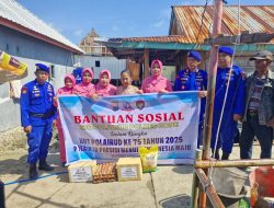 Jelang HUT Polairud Ke-75, Satpolairud Polres Bone Gelar Bansos 
