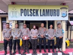 Kapolsek Lamuru Terima Kunjungan Tim Supervisi Logistik Polres Bone
