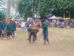 Wakapolsek Tellu Siattinge Hadiri Acara Pesta Rakyat di Desa Waji, Ikut Serta “Mappere”