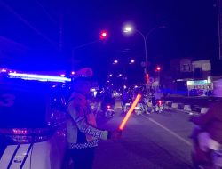 Unit Turjawali Satlantas Polres Bone Gelar Blue Light Patrol