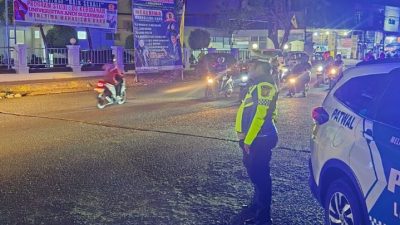 Jelang Nataru, Satlantas Polres Bone Intensifkan Blue Light Patrol Jamin Arus Lalu Lintas Aman dan Lancar