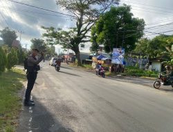 Ciptakan Kamseltibcarlantas, Sat Samapta Polres Bone Gelar Pengaturan Pagi