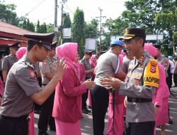 Kapolres Bone Pimpin Upacara Laporan Kenaikan Pangkat Pengabdian Personel Polres Bone dan Brimob Batalyon C 