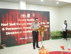 Kapolda Sulsel Hadiri Syukuran Hari Jadi ke-80 Fungsi Intelijen Polri, Dirangkaikan Peresmian Ruang Pelayanan SKCK