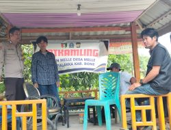 Bhabinkamtibmas Sambangi Satkamling, Sampaikan Pesan Kamtibmas kepada Warga