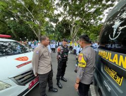 Polsek Tanete Riattang Amankan Gerak Jalan Kerukunan dan Pembukaan Porseni HAB Kemenag RI ke-80