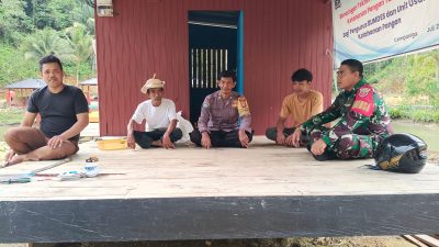 Bhabinkamtibmas Aiptu Andi Patonangi Bersama Babinsa Serka Widodo Laksanakan Sambang di Desa Campaniga